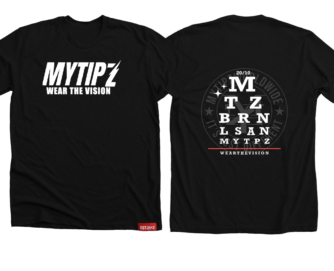 MyTipz Black T-Shirt