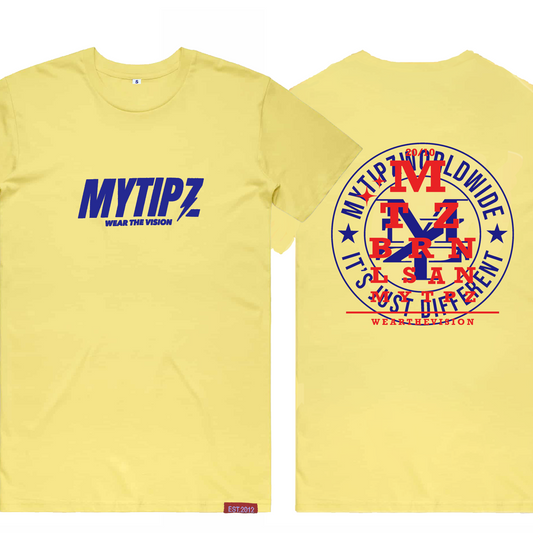 MyTipz Yellow & Blue T-Shirt